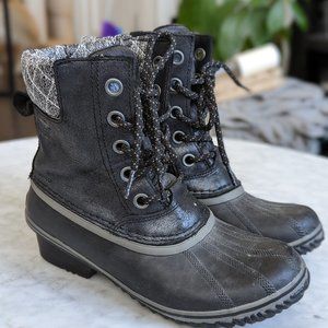 Sorel Slimpack II Lace Duck Boots - Black - Women's 8